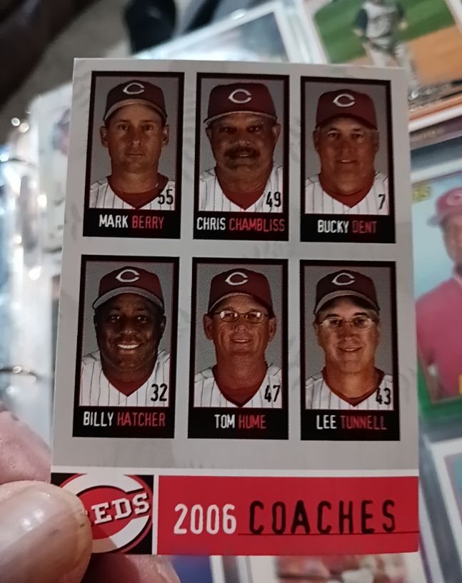 2006 Kahn's Cincinnati Reds Coaches — front
