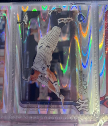 2025 Topps Chrome #162 Anthony Volpe — front