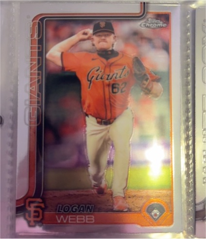 2025 Topps Chrome #296 Logan Webb — front