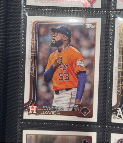 2025 Topps Series 2 #509 Cristian Javier — front