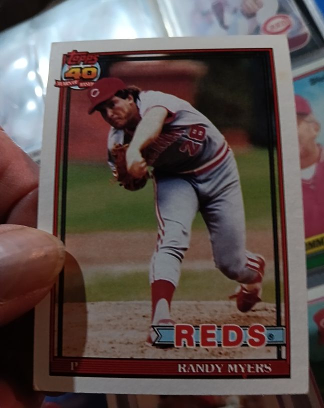 1991 Topps #780 Randy Myers — front