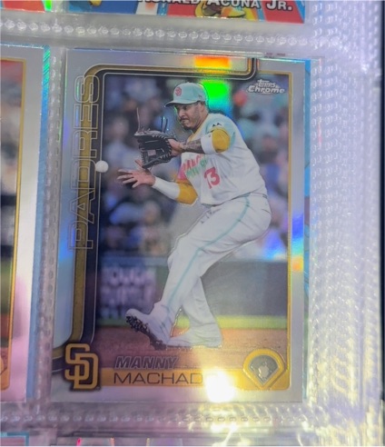 2025 Topps Chrome #53 Manny Machado — front