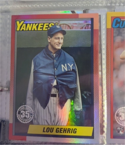 2025 Topps Update #U90-14 Lou Gehrig — front