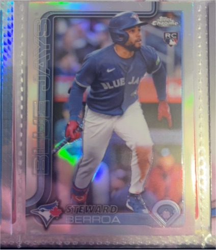 2025 Topps Chrome #163 Steward Berroa — front