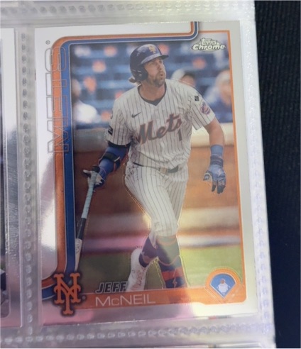 2025 Topps Chrome #167 Jeff McNeil — front