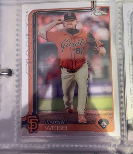 2025 Topps Chrome #296 Logan Webb — front