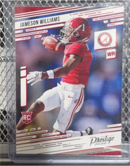 2022 Panini Chronicles Draft Picks Prestige #5 Jameson Williams — front