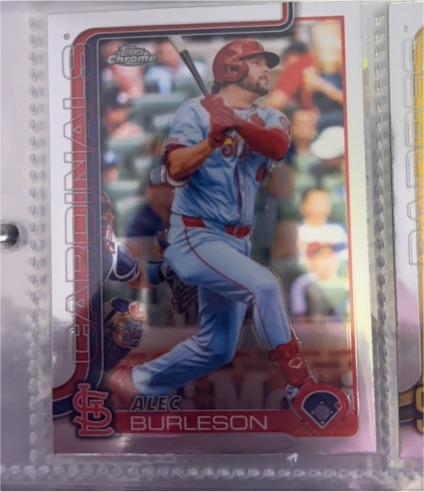 2025 Topps Chrome #281 Alec Burleson — front