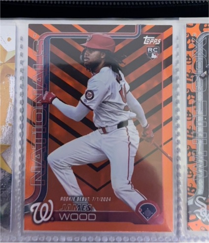 2025 Topps Update #US218 James Wood — front