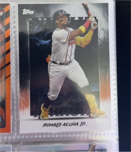 2025 Topps Update #NT-3 Ronald Acuña Jr. Night Terrors — front