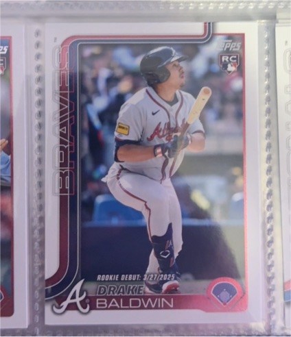 2025 Topps Chrome Update #USC88 Drake Baldwin Rookie Debut — front