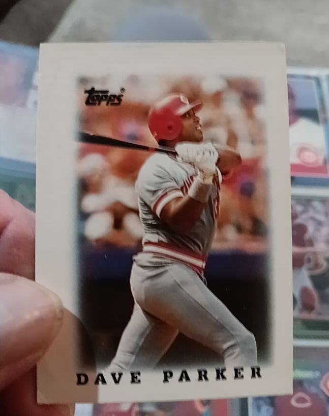 1988 Topps League Leaders Minis #48 Dave Parker — front