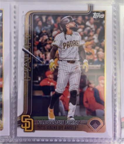 2025 Topps Update #US217 Fabulous First Fernando Tatís Jr. — front