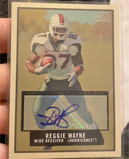 2009 Topps Magic Reggie Wayne Autograph — front