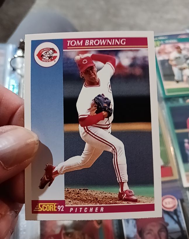 1992 Score #642 Tom Browning — front