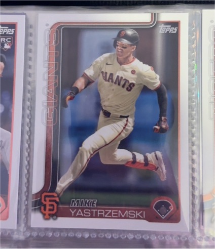 2025 Topps #186 Mike Yastrzemski — front