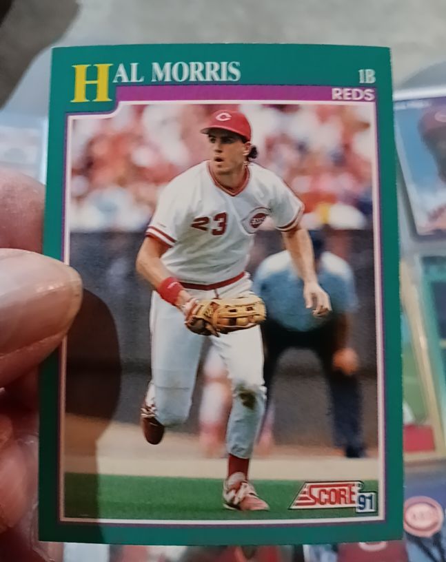 1991 Score #647 Hal Morris — front