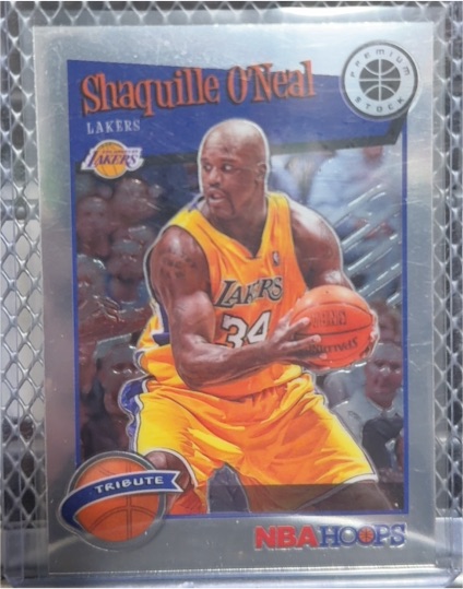 2019-20 Panini NBA Hoops Premium Stock Tribute #283 Shaquille O'Neal Lakers — front