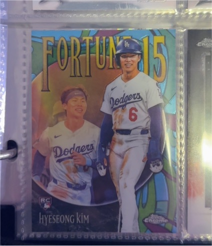2025 Topps Chrome Update Fortune 15 #F15-14 Hyeseong Kim — front