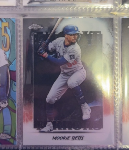 2025 Topps Chrome Update Series - Night Terrors #NT-9 Mookie Betts — front