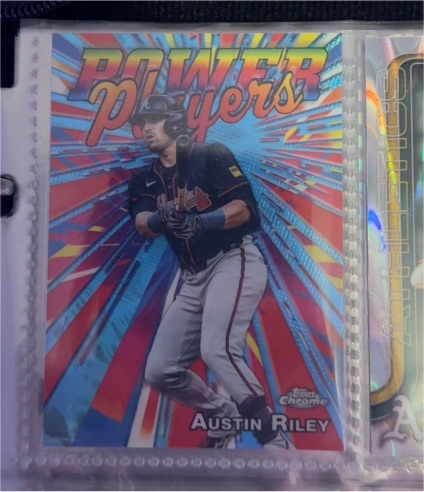 2025 Topps Chrome Update #PP-38 Austin Riley Power Players — front