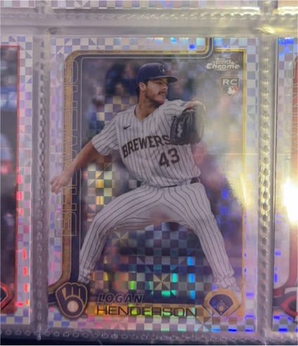 2025 Topps Chrome Update #USC65 Logan Henderson — front