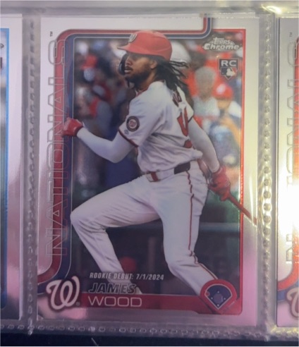 2025 Topps Chrome Update #US218 James Wood — front