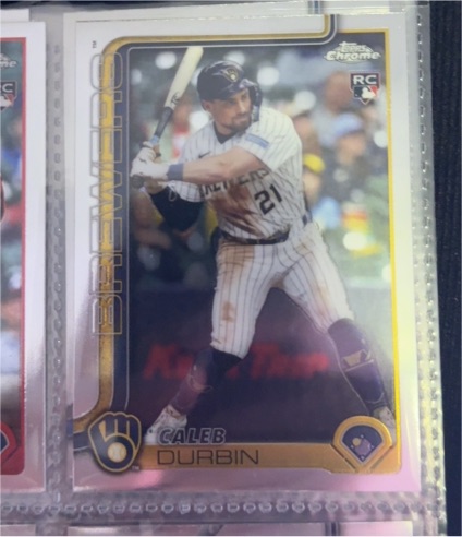 2025 Topps Chrome Update #USC82 Caleb Durbin — front