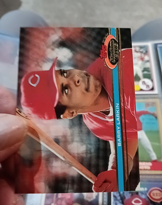 1991 Topps Stadium Club #92 Barry Larkin — front
