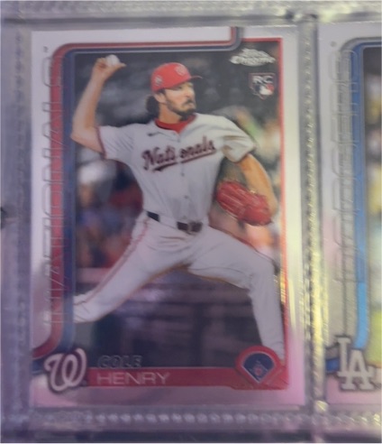 2025 Topps Chrome Update #USC72 Cole Henry — front
