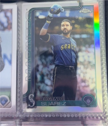2025 Topps Chrome Update #USC125 Eugenio Suarez — front