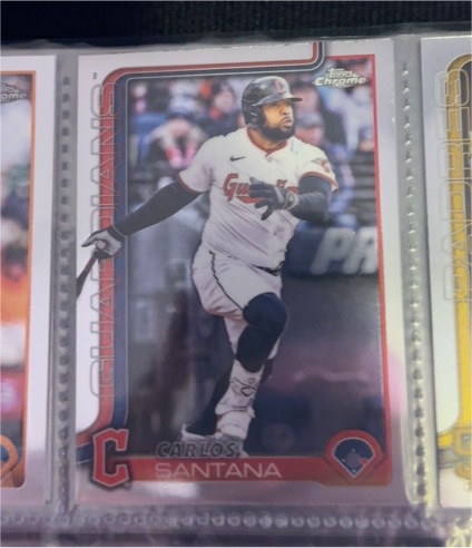 2025 Topps Chrome Update #US148 Carlos Santana — front