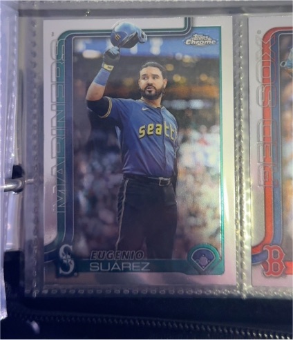2025 Topps Chrome Update #USC125 Eugenio Suarez — front