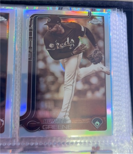 2025 Topps Chrome #91 Hunter Greene — front