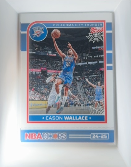 2024-25 Panini NBA Hoops Haunted Hoops #24-25 Cason Wallace — front