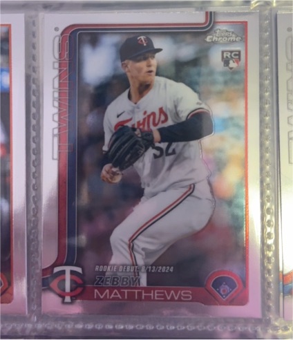 2025 Topps Chrome Update #USC171 Zebby Matthews — front