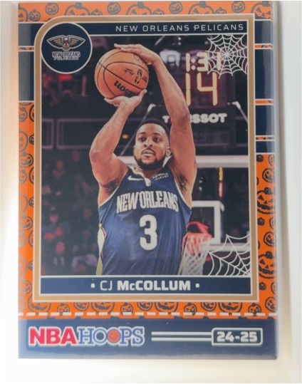 2024-25 Panini Hoops Haunted Hoops #196 CJ McCollum — front