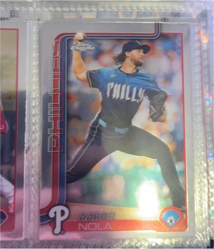 2025 Topps Chrome #286 Aaron Nola — front