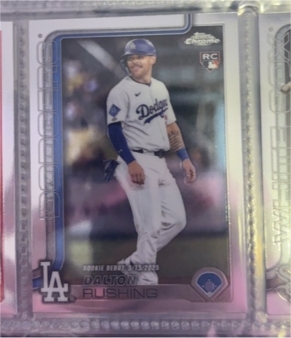 2025 Topps Chrome Update #USC151 Dalton Rushing Rookie Debut — front
