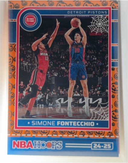 2024-25 Panini Haunted Hoops #46 Simone Fontecchio — front