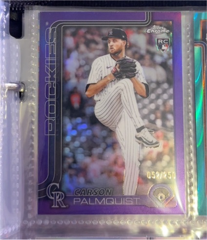 2025 Topps Chrome Update #USC181 Carson Palmquist — front