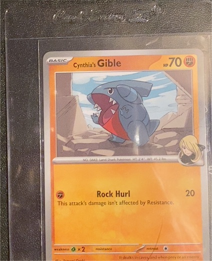 2025 Pokemon Destined Rivals #102 Cynthia's Gible — front