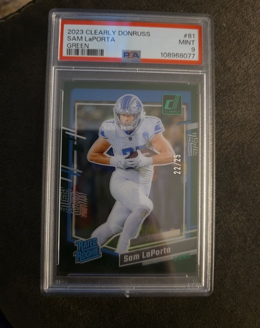 2023 Panini Donruss Clearly #81 Sam LaPorta Green — front