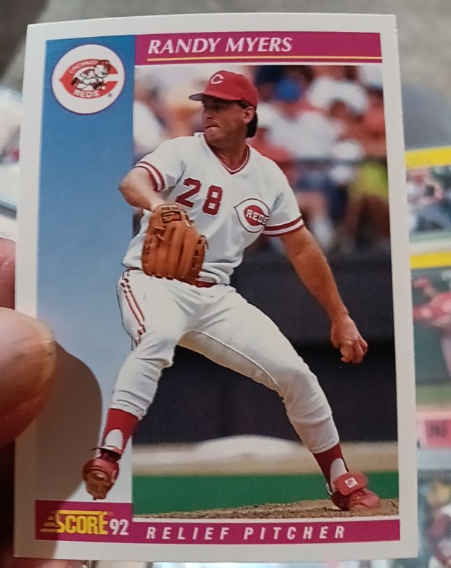 1992 Score #155 Randy Myers — front