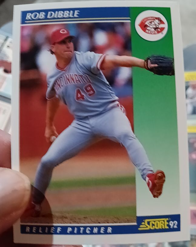 1992 Score #455 Rob Dibble — front