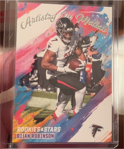 2025 Panini Rookies & Stars #1 Bijan Robinson Artistry in Motion — front