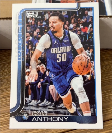 2025-26 Topps #91 Cole Anthony — front