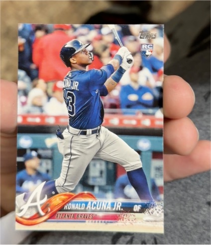 2018 Topps #698 Ronald Acuna Jr. — front