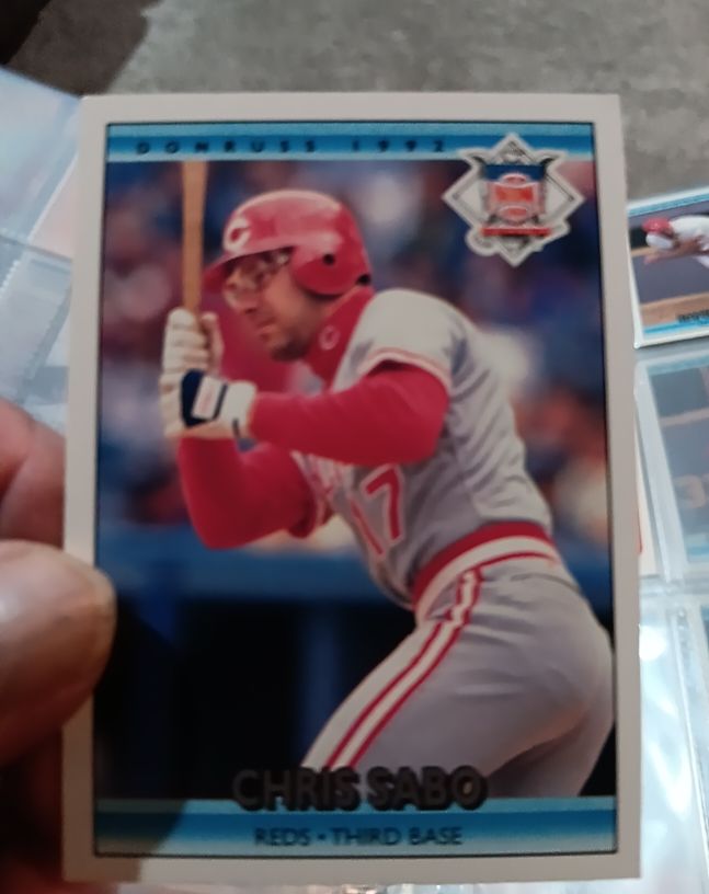 1992 Donruss #424 Chris Sabo — front