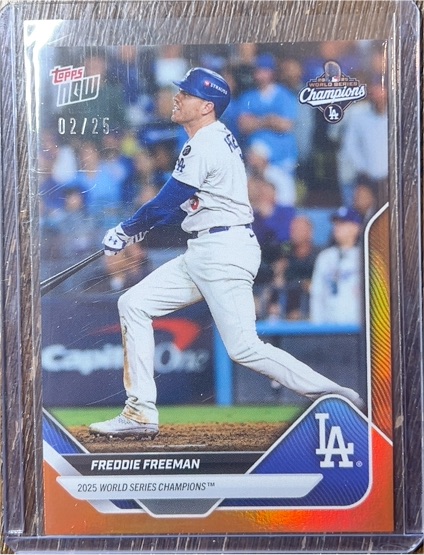 2025 Topps Now #WS-5 Freddie Freeman — front